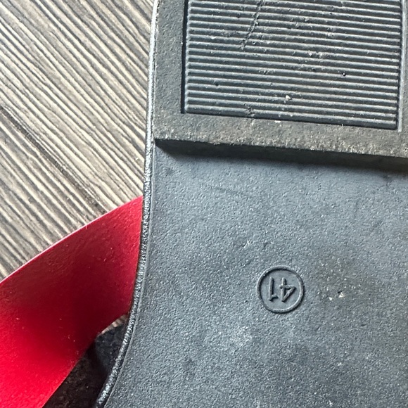 Bundle SHEIN Red and Cream Women's Sandals - Picture 4 of 6